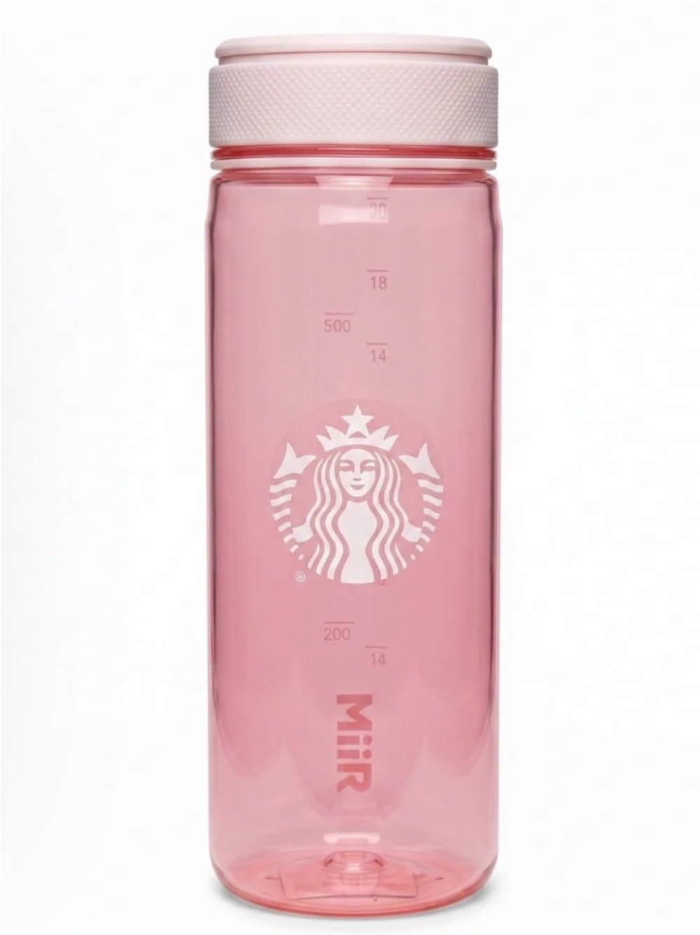 NWT Starbucks + MiiR Pink Drink Ombre Translucent Water Bottle 20oz Summer 2026